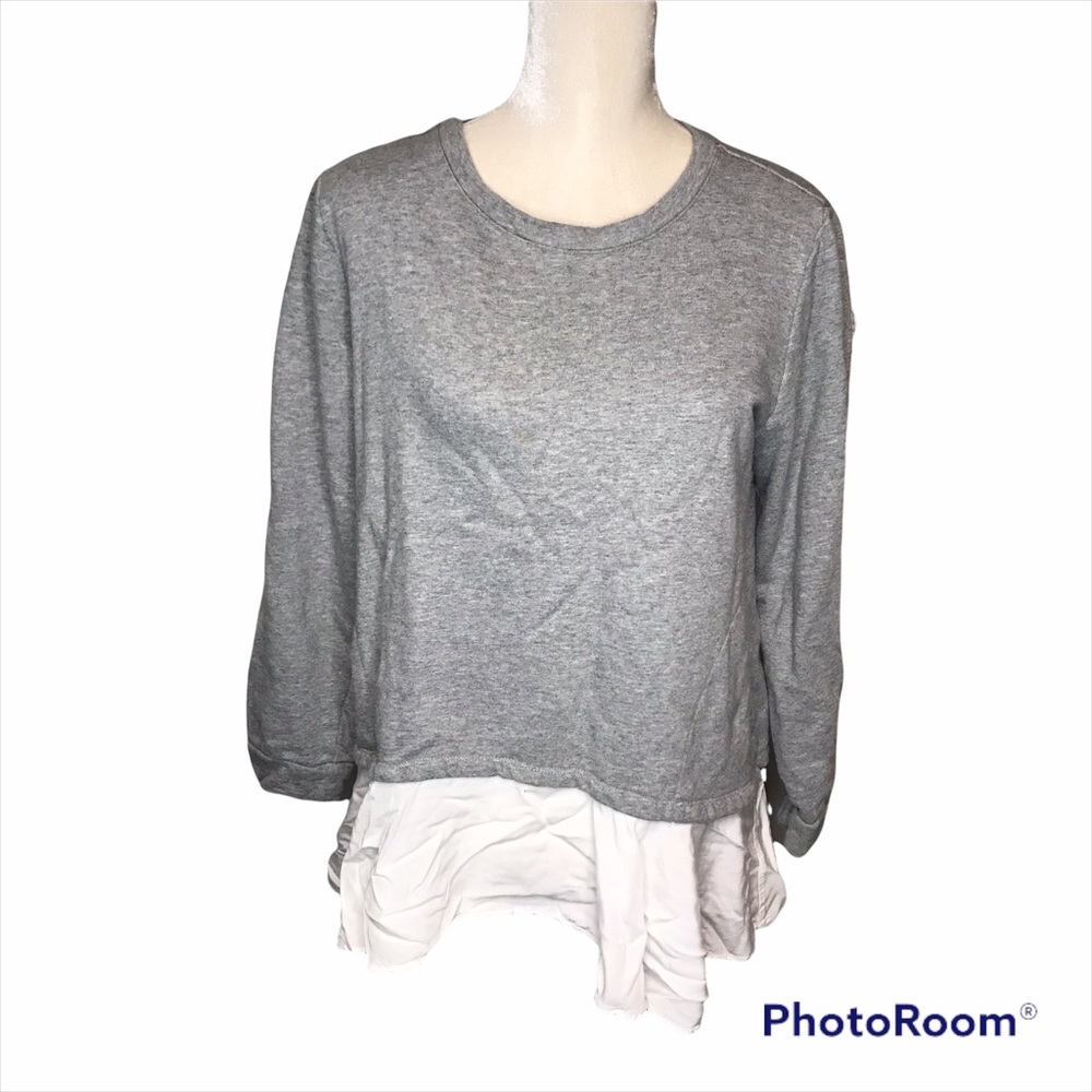 LOGO Lounge Gray Layered Sweatshirt